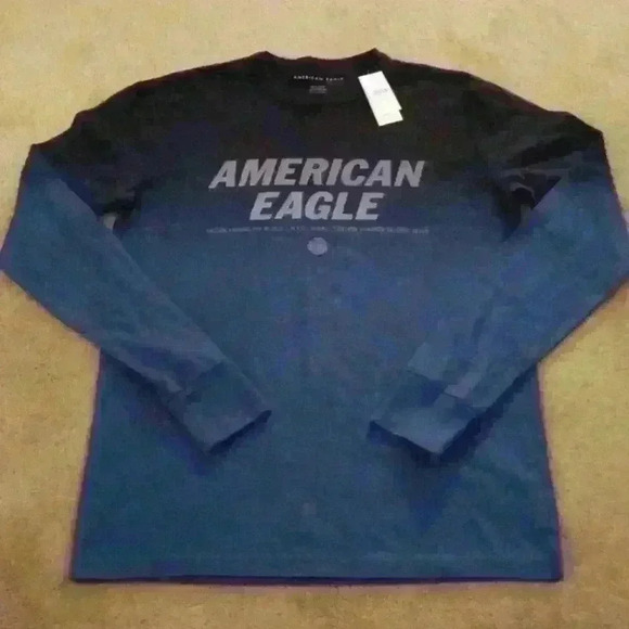 ***NWT*** AMERICAN‎ EAGLE STANDARD FIT MEN'S LONG SLEEVE SHIRT SIZE XS - Picture 1 of 6